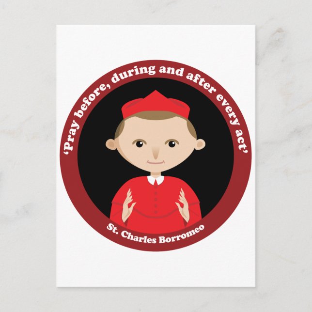 St. Charles Borromeo Vykort (Framsida)