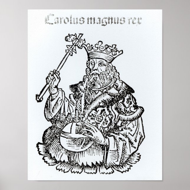 St. Charles från Liber Chronicarum Poster (Framsidan)
