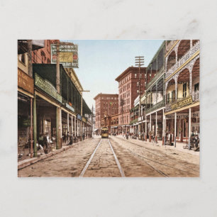 St Charles gataNew Orleans vintage 1900 Vykort