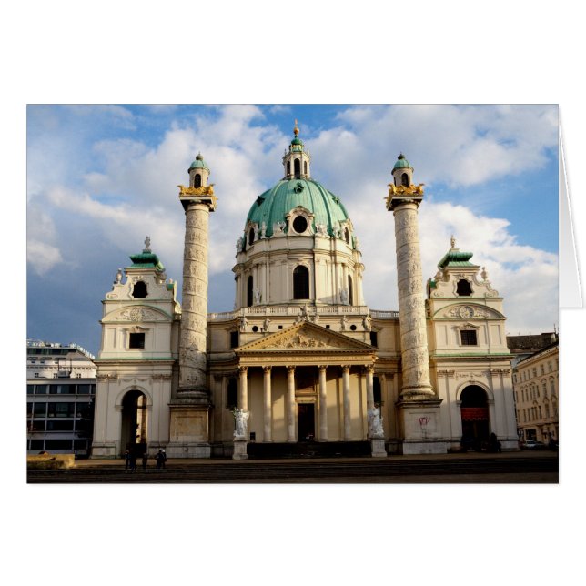 St. Charles kyrka Hälsningskort (Framsidan Horizontal)