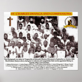 ST CHARLES LWANGA OCH VÄNNER POSTER