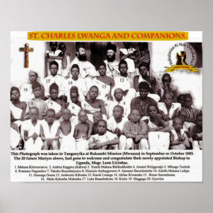 ST CHARLES LWANGA OCH VÄNNER POSTER