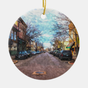 St Charles Main St Painterly Julgransprydnad Keramik