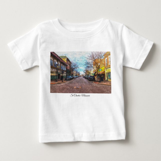 St Charles Main St Painterly T Shirt (Framsida)