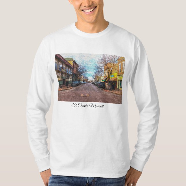 St Charles Main St Painterly T Shirt (Framsida)