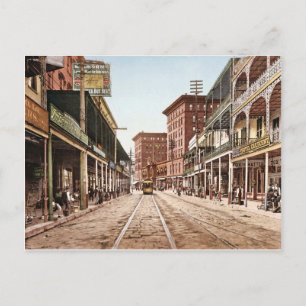 St. Charles Street New Orleans Retro 1900 Vykort