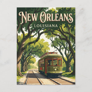 St. Charles Streetcar USA Vykort