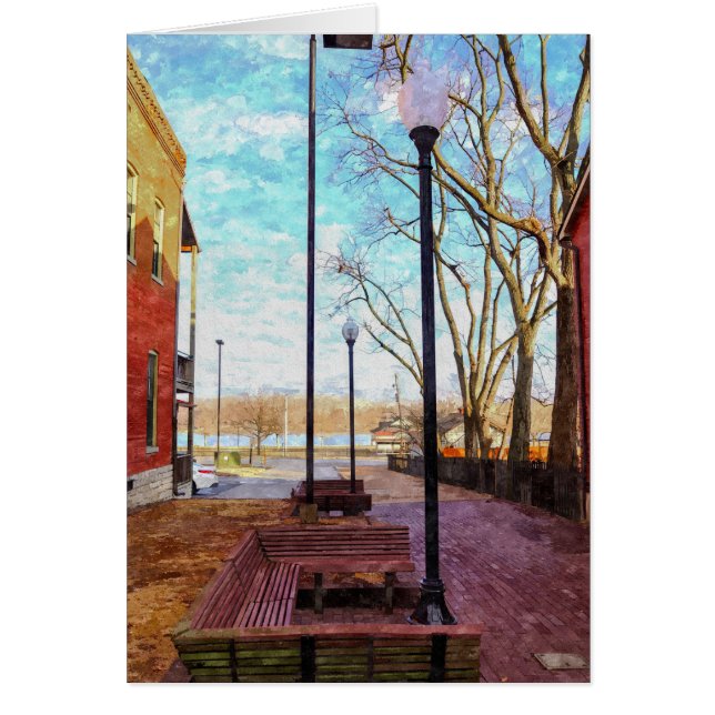 St Charles Walkway Painterly Hälsningskort (Framsidan)