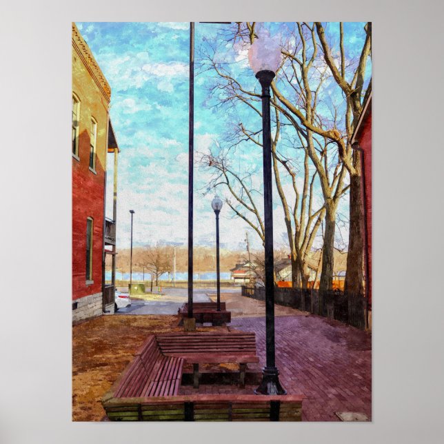 St Charles Walkway Painterly Poster (Framsidan)