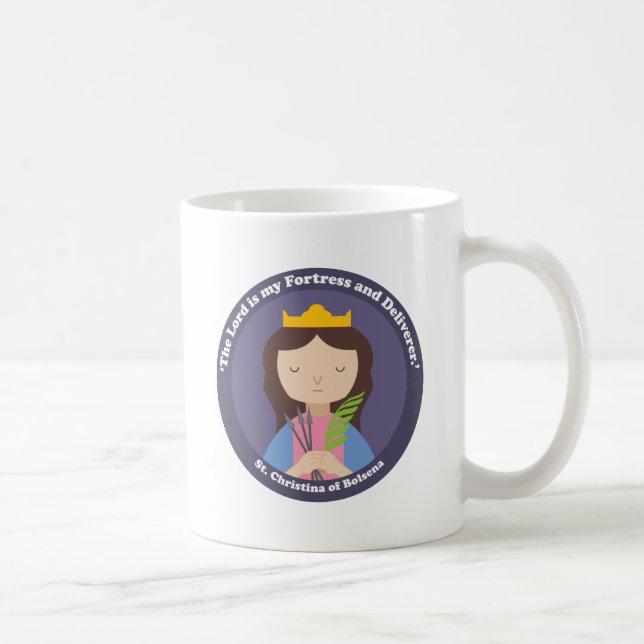 St. Christina of Bolsena Kaffemugg (Höger)