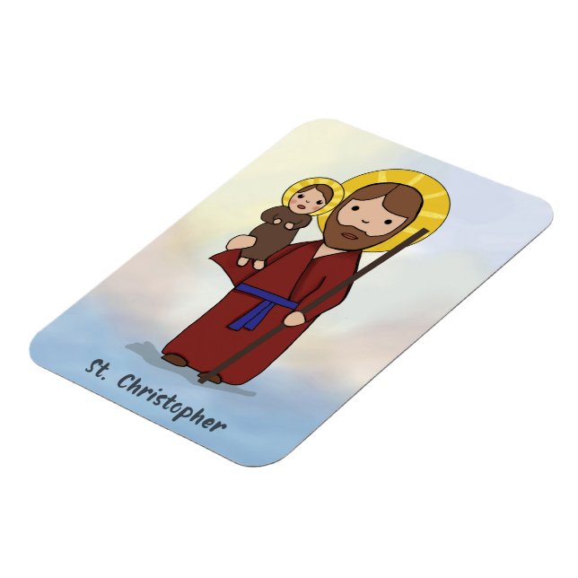 St. Christopher Feast Day Saint Magnet (Vänstra Sidan)