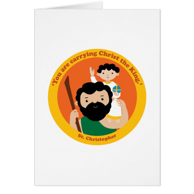 St. Christopher Hälsningskort (Framsidan)