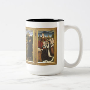 St. Christopher (Moreel Triptych) Två-Tonad Mugg