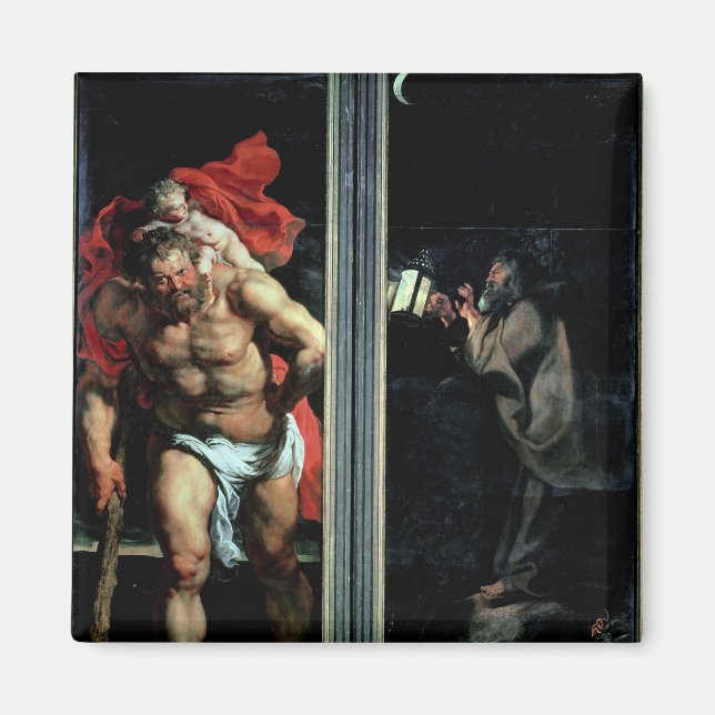 St. Christopher och Hermit Magnet (Framsidan)