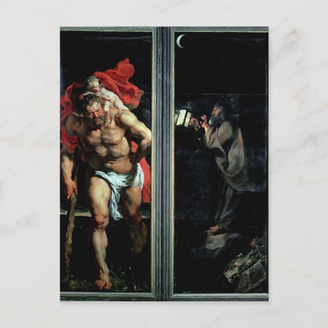 St. Christopher och Hermit Vykort (Framsida)