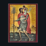 St. Christopher Orthodox Christian Icon Vykort<br><div class="desc">St. Christopher Orthodox Christian Icon Postcard. Observera: De flesta ikonerna är mycket gamla. Om bilden ökas mer än vi har kan bilden bli förvrängd. Vi skriver inte ut,  tillverkar eller skickar inte ut någon av produkterna. Tack!</div>