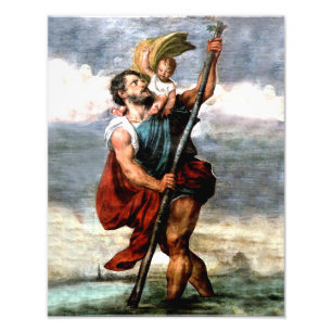 ST CHRISTOPHER SKYDDSHELGON AV HANDELSRESANDEAR, FOTOTRYCK