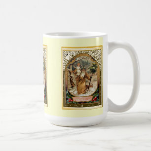 St Christopher som bär barnet Jesus Kaffemugg