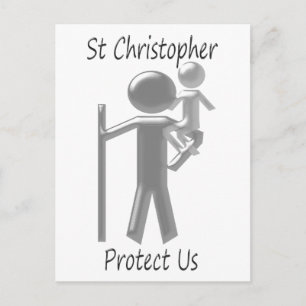St Christopher Vykort
