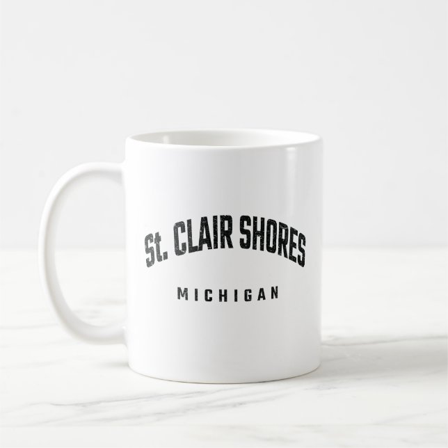 St. Clair Shores Michigan MI Kaffemugg (Vänster)