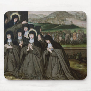 St. Claire med henne syster, Agnes och nunnor Musmatta
