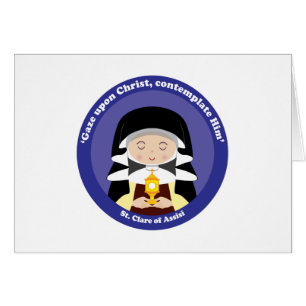 St. Clare av Assisi Hälsningskort
