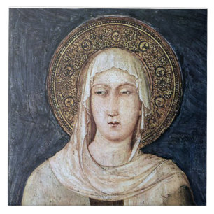 ST CLARE AV ASSISI, KAKELPLATTA