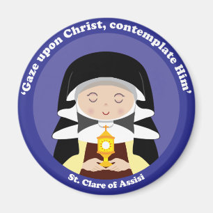 St. Clare av Assisi Magnet