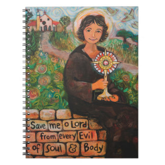 St. Clare av den Assisi anteckningsboken Anteckningsbok