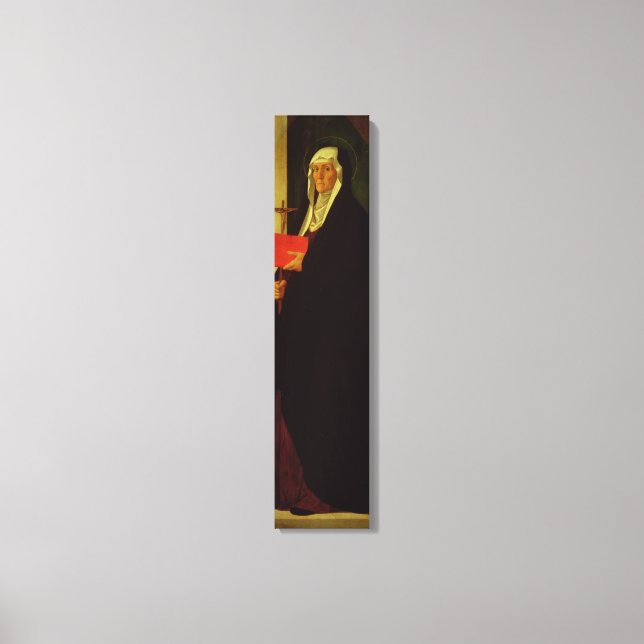 St. Clare, c.1485-90 (tempera on panel) Canvastryck (Framsida)