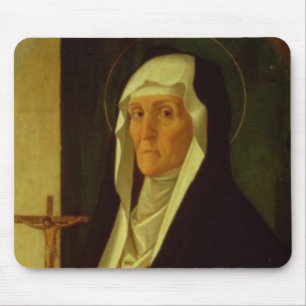 St. Clare, c.1485-90 (tempera på panel) Musmatta