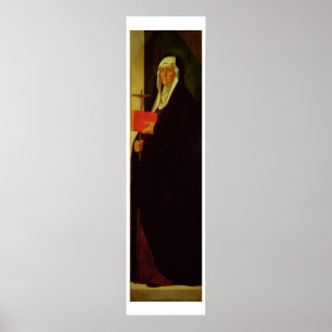 St. Clare, c.1485-90 (tempera på panel) Poster