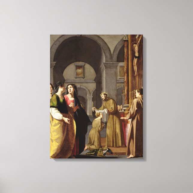 St. Clare Mottager slöja från St. Francis Canvastryck (Framsida)