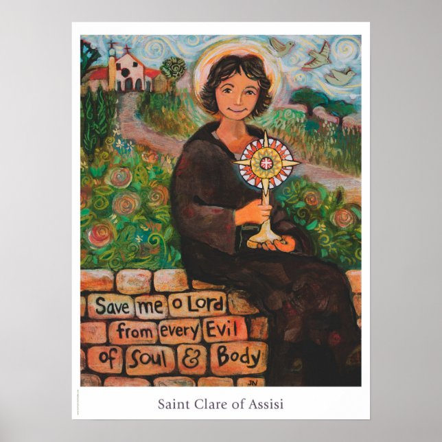 St. Clare of Assisi Classroom poster (Framsidan)