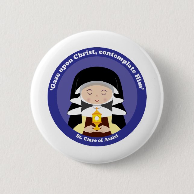 St. Clare of Assisi Knapp (Framsida)