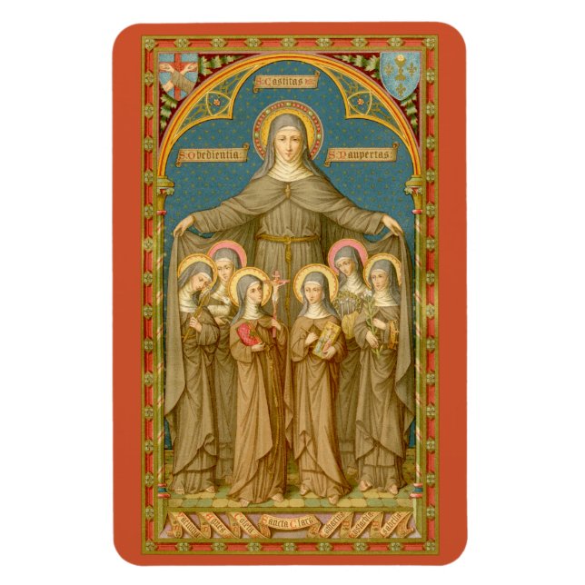 St. Clare of Assisi & Nuns (SAU 027) Magnet (Vertikal)