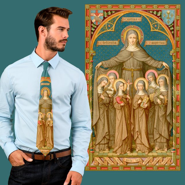 St. Clare of Assisi & Nuns (SAU 027) Neck Tie Slips (Skapare uppladdad)