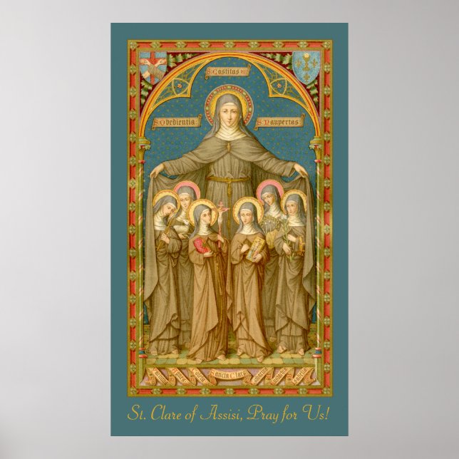 St. Clare of Assisi & Nuns (SAU 27) Poster (Framsidan)