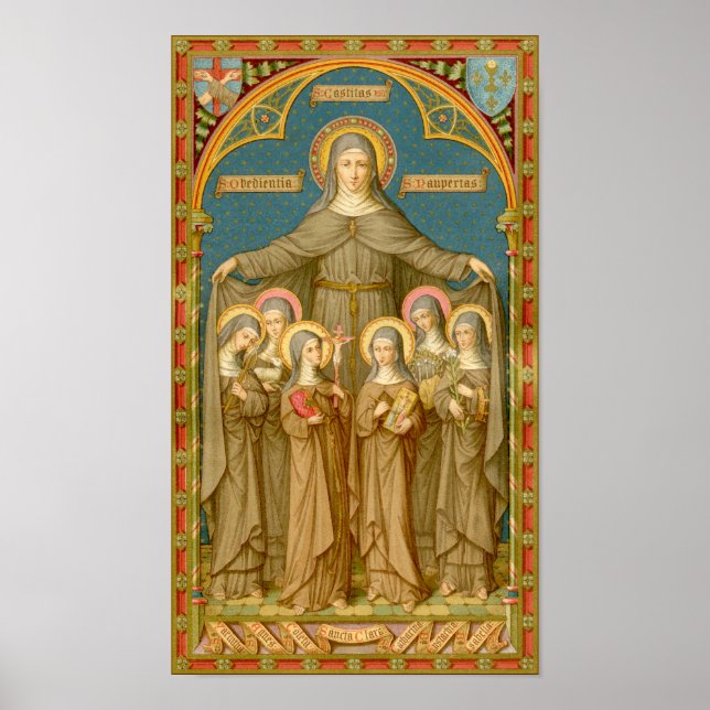 St. Clare of Assisi & Nuns (SAU 27) Poster (Framsidan)