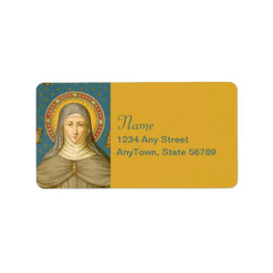 St. Clare of Assisi (SAU 027) Adressetikett