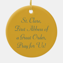 St. Clare of Assisi (SAU 027) Julgransprydnad Keramik