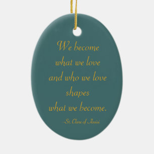 St. Clare of Assisi (SAU 027) Julgransprydnad Keramik