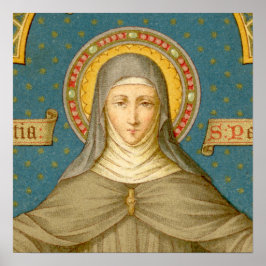 St. Clare of Assisi (SAU 27) 16" x 16" eller mindr Poster