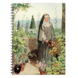 St Clare of Assisi Watering Flowers (M 065) Anteckningsbok