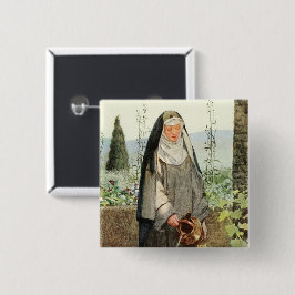 St Clare of Assisi Watering Flowers (M 065) Knapp