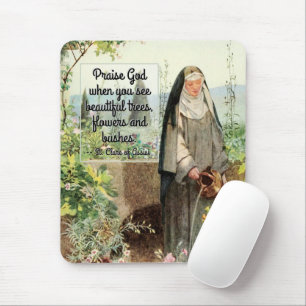 St Clare of Assisi Watering Flowers (M 065; Offert Musmatta