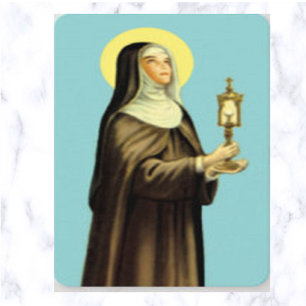 St Clare Prayer-kort Visitkort