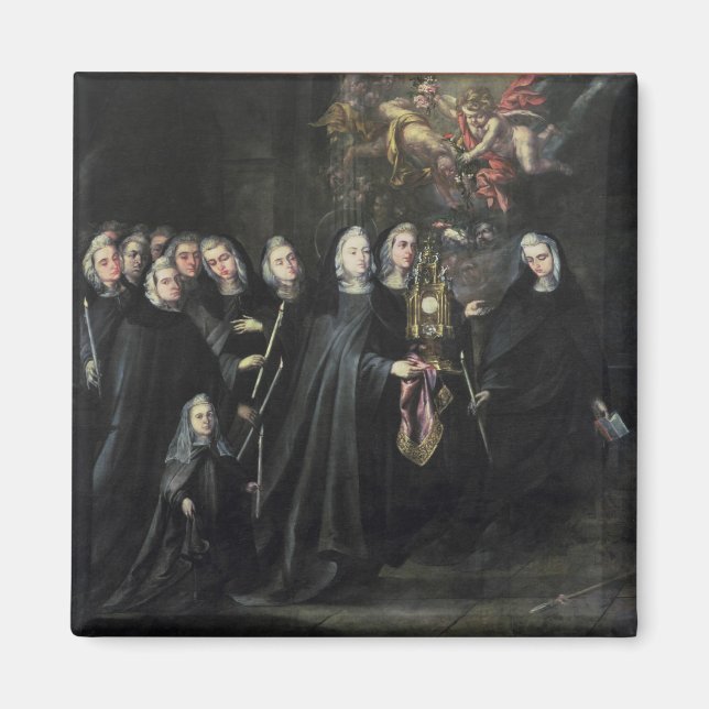 St. Clare-processen med Eukarist Magnet (Framsidan)