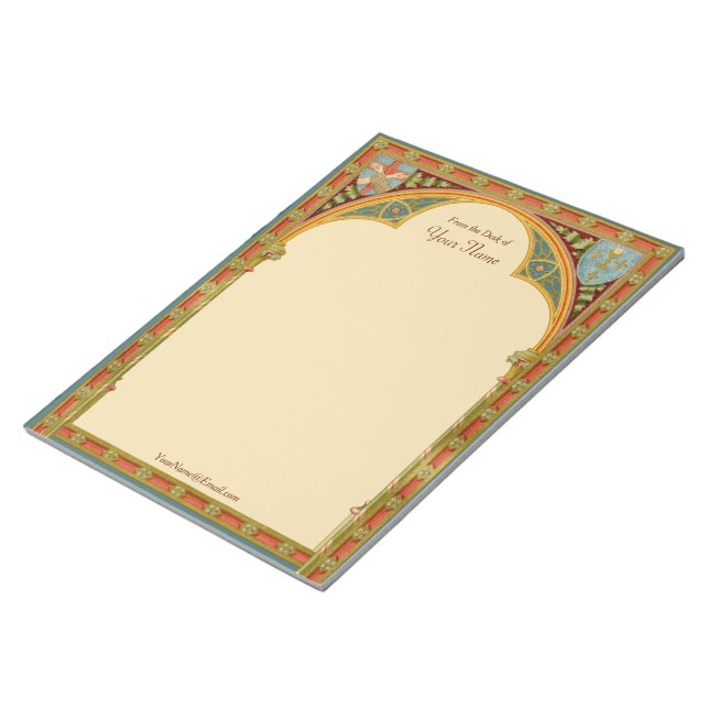 St. Clare's Trefoil Arch (SAU 27) 8,5" x11" Anteckningsblock (Vinklad)