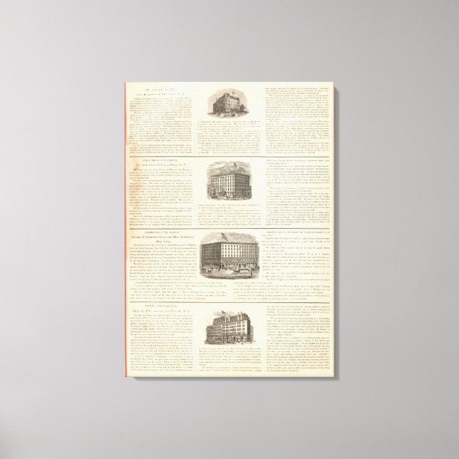 St Cloud Hotel, Westminster Hotel Canvastryck (Framsida)